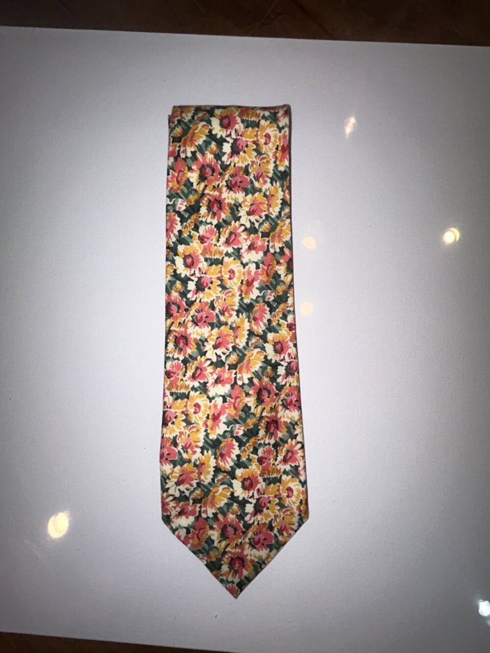 Liberty of London lot of 4 ties, floral cotton, silk woodland - Picture 7 of 10